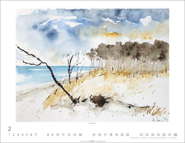 Produktbild: Zwischen Himmel und Erde Kalender 2027 - Aquarelle von Hans-J&uuml;rgen Gaudeck