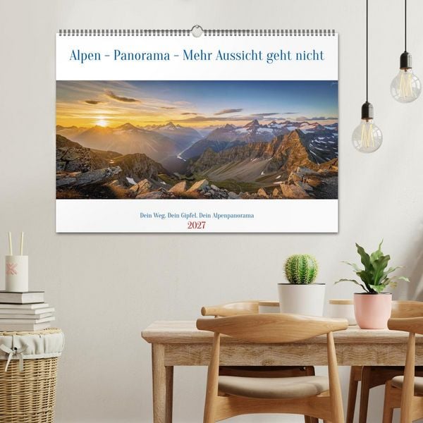 Produktbild: Alpen - Panorama - Mehr Aussicht geht nicht (Wandkalender 2027 DIN A2 quer), CALVENDO Monatskalender