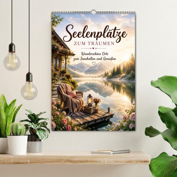 Produktbild: Seelenpl&auml;tze ZUM TR&Auml;UMEN (Wandkalender 2027 DIN A2 hoch), CALVENDO Monatskalender