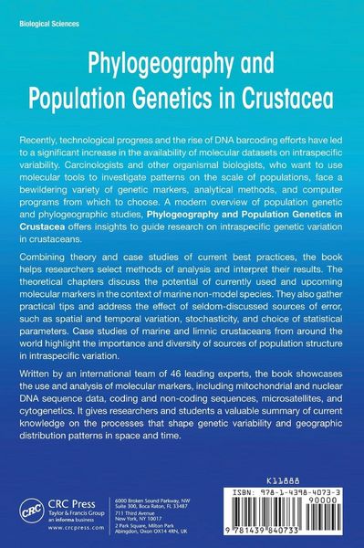 Produktbild: Phylogeography and Population Genetics in Crustacea