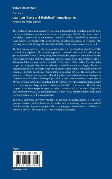 Produktbild: Quantum Theory and Statistical Thermodynamics