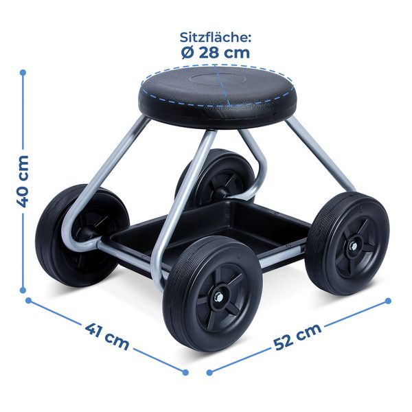 Produktbild: Rollsitz Mod. Secura, belastbar bis 130 kg