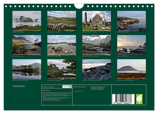 Produktbild: Westirland (Wandkalender 2026 DIN A4 quer), CALVENDO Monatskalender