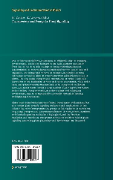 Produktbild: Transporters and Pumps in Plant Signaling