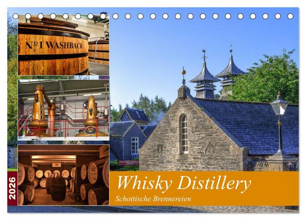 Produktbild: Whisky Distillery - Schottische Brennereien (Tischkalender 2026 DIN A5 quer), CALVENDO Monatskalender