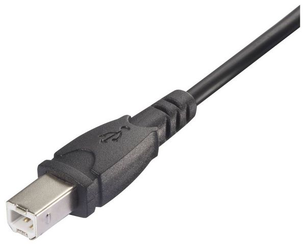 Produktbild: Renkforce USB 2.0 Adapterkabel [1x USB 2.0 Stecker B - 1x Klemmanschluss] RF-6443964 30 cm PVC-Mantel