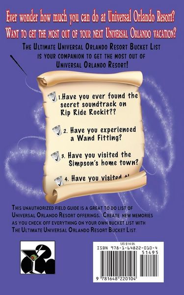 Produktbild: One Hundred Things to do at Universal Orlando Before you Die