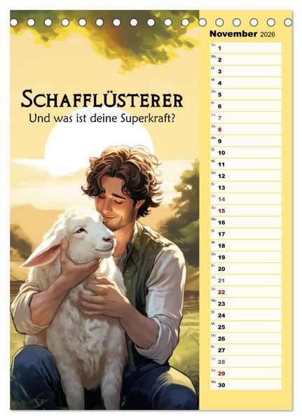 Produktbild: Sch&auml;ferspr&uuml;che (Tischkalender 2026 DIN A5 hoch), CALVENDO Monatskalender