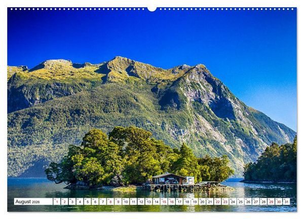 Produktbild: Neuseeland - Die sch&ouml;nsten Orte am anderen Ende der Welt (hochwertiger Premium Wandkalender 2026 DIN A2 quer), Kunstdruck in Hochglanz