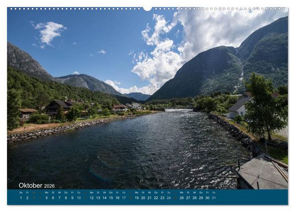 Produktbild: Norwegen atemberaubende Landschaft (Wandkalender 2026 DIN A2 quer), CALVENDO Monatskalender