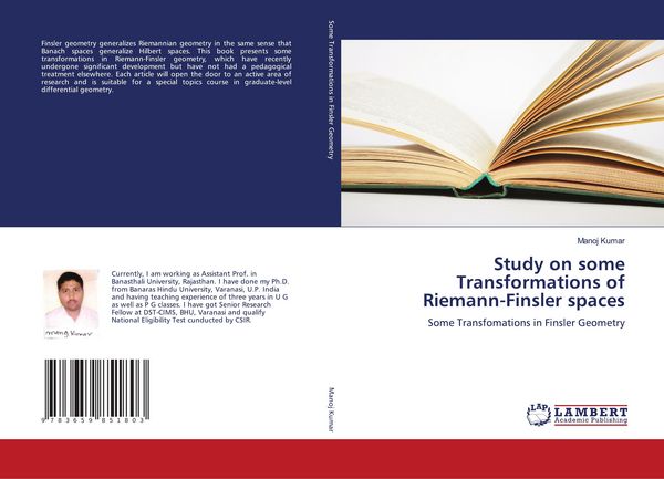 Produktbild: Study on some Transformations of Riemann-Finsler spaces