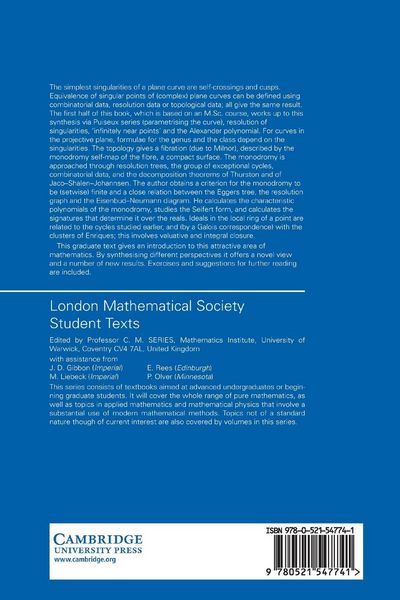 Produktbild: Singular Points of Plane Curves