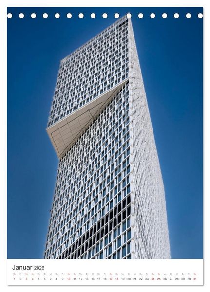Produktbild: Frankfurt Turmvisionen (Tischkalender 2026 DIN A5 hoch), CALVENDO Monatskalender