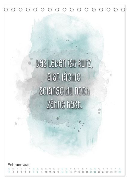 Produktbild: Das Alter ist nur eine Zahl (Tischkalender 2026 DIN A5 hoch), CALVENDO Monatskalender