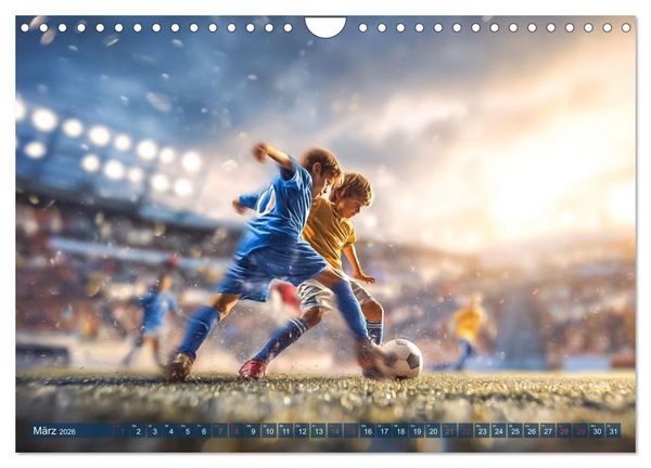 Produktbild: Fussball - Kids in Action (Wandkalender 2026 DIN A4 quer), CALVENDO Monatskalender