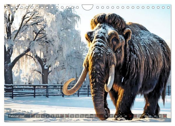Produktbild: Ausgestorbene Tiere in der Moderne (Wandkalender 2026 DIN A4 quer), CALVENDO Monatskalender