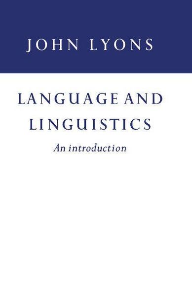 Produktbild: Language and Linguistics
