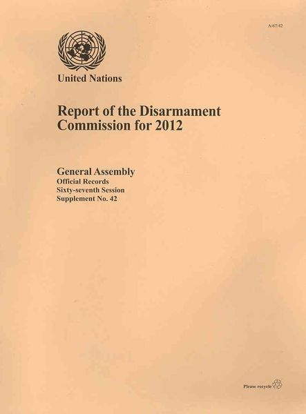 Produktbild: Report Of The Disarmament Comm