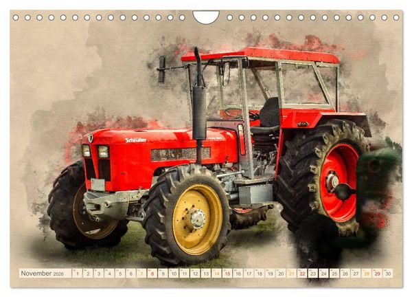 Produktbild: Traktoren f&uuml;r Liebhaber (Wandkalender 2026 DIN A4 quer), CALVENDO Monatskalender