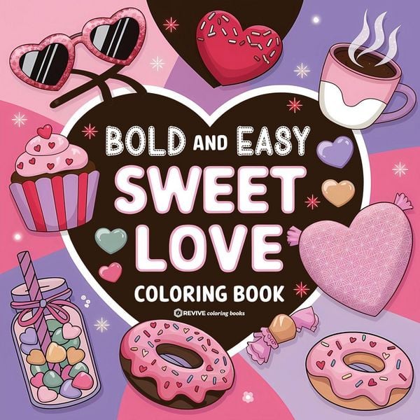 Produktbild: Bold & Easy Sweet Love Coloring Book