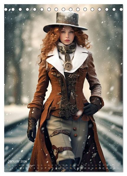 Produktbild: Steampunk Ladies (Tischkalender 2026 DIN A5 hoch), CALVENDO Monatskalender