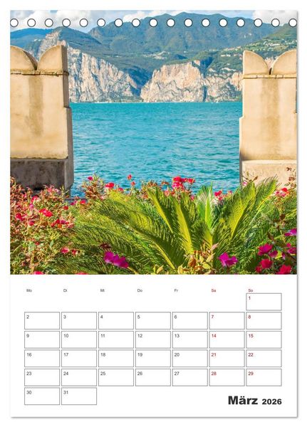Produktbild: Malcesine am Gardasee - Impressionen (Tischkalender 2026 DIN A5 hoch), CALVENDO Monatskalender