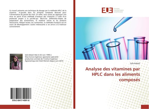 Produktbild: Analyse des vitamines par HPLC dans les aliments compos&eacute;s