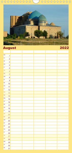 Produktbild: Familienplaner Kasachstan - Eine Bilder-Reise (Wandkalender 2022 , 21 cm x 45 cm, hoch)