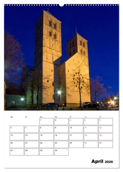 Produktbild: M&uuml;nster entdecken (Wandkalender 2026 DIN A2 hoch), CALVENDO Monatskalender