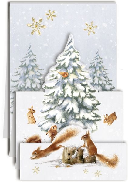 Produktbild: Marjoleins Wintergr&uuml;&szlig;e, Mini-Adv.kal.-Sort. Pop-up (Bastin)