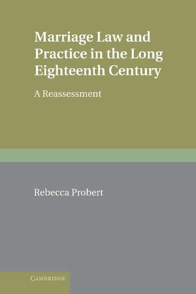 Produktbild: Marriage Law and Practice in the Long Eighteenth Century