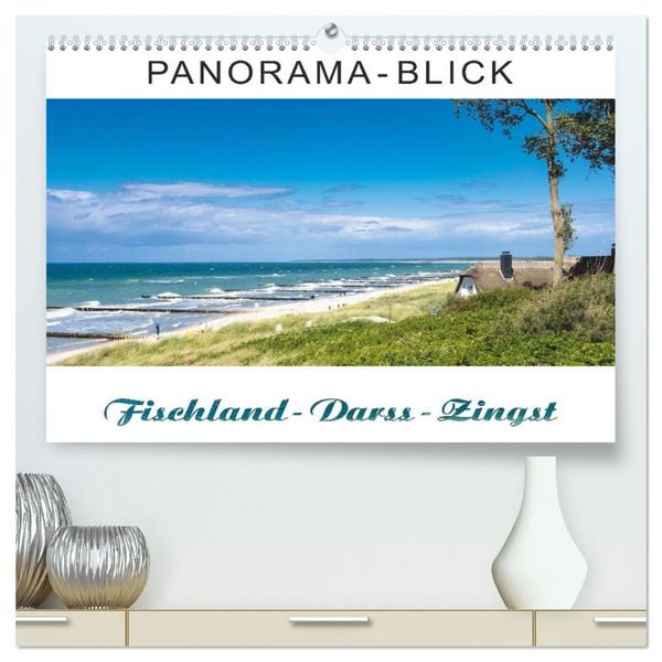 Produktbild: Panorama-Blick Fischland-Darss-Zingst (hochwertiger Premium Wandkalender 2026 DIN A2 quer), Kunstdruck in Hochglanz