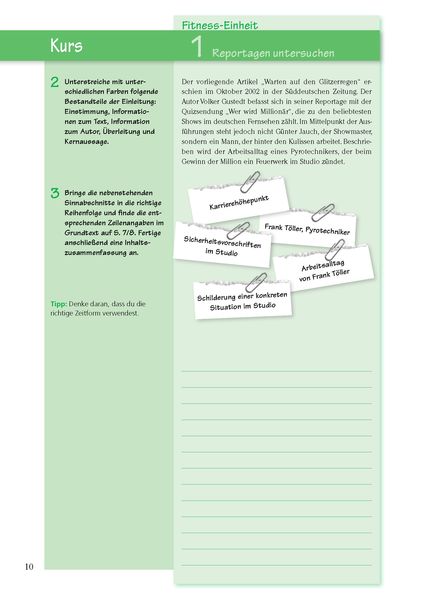 Textgebundener Aufsatz Texte Zum üben Kostenlos Königs Fitness: Textgebundener Aufsatz – TGA – Klasse 8-10 – Realschule