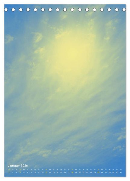 Produktbild: Aquarelle am Himmel (Tischkalender 2026 DIN A5 hoch), CALVENDO Monatskalender