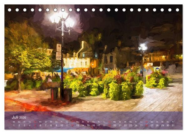 Produktbild: Montreal bei Nacht (Tischkalender 2026 DIN A5 quer), CALVENDO Monatskalender