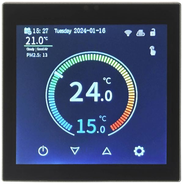 Produktbild: Sygonix SY-6052180 Funk-Raumthermostat Unterputz Wochenprogramm 1St.