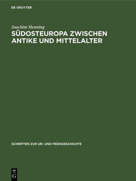 Produktbild: S&uuml;dosteuropa zwischen Antike und Mittelalter