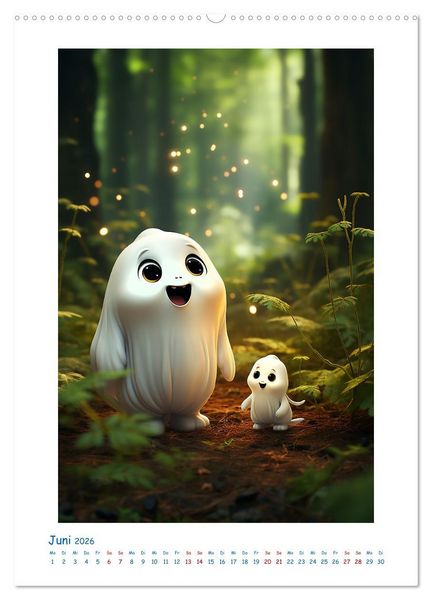 Produktbild: Ghosti (hochwertiger Premium Wandkalender 2026 DIN A2 hoch), Kunstdruck in Hochglanz