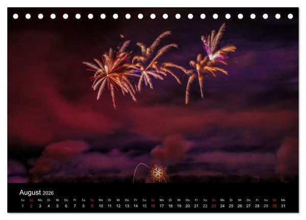 Produktbild: Das Feuerwerk (Tischkalender 2026 DIN A5 quer), CALVENDO Monatskalender