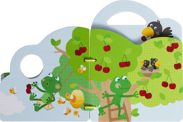 Produktbild: Holz-Babybuch Obstgarten