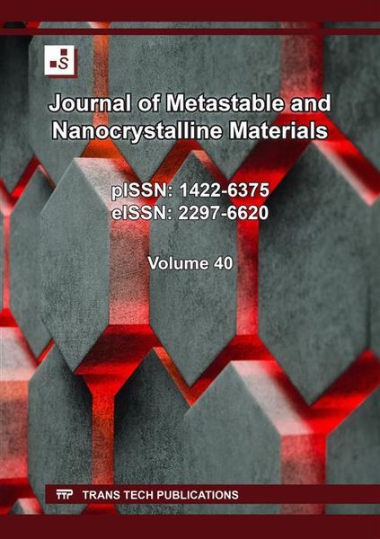 Produktbild: Journal of Metastable and Nanocrystalline Materials Vol. 40