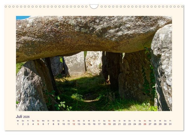Produktbild: Menhire der Bretagne (Wandkalender 2026 DIN A3 quer), CALVENDO Monatskalender