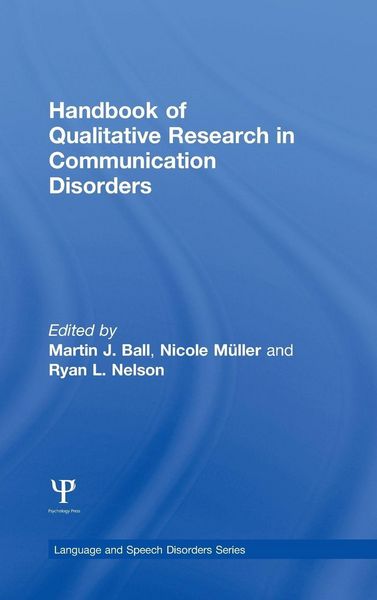 Produktbild: Handbook of Qualitative Research in Communication Disorders