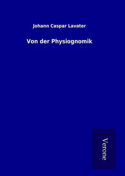 Produktbild: Von der Physiognomik