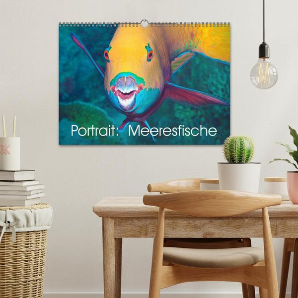 Produktbild: Portrait: Meeresfische (Wandkalender 2026 DIN A3 quer), CALVENDO Monatskalender