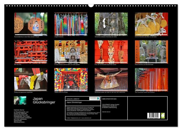Produktbild: Japan Gl&uuml;cksbringer (Wandkalender 2027 DIN A2 quer), CALVENDO Monatskalender