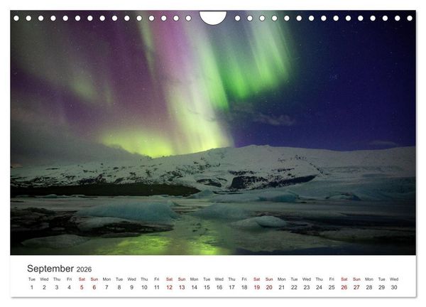 Produktbild: Iceland Aurora - Night Photography by Tony Prower (Wall Calendar 2026 DIN A4 landscape), CALVENDO 12 Month Wall Calendar
