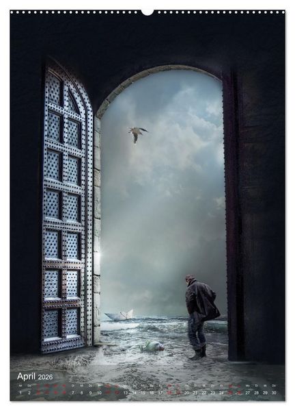Produktbild: Hinter dem Horizont im Reich der Fantasie (Wandkalender 2026 DIN A2 hoch), CALVENDO Monatskalender