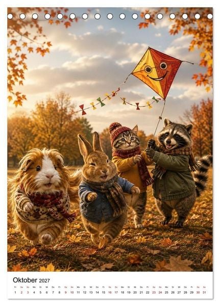 Produktbild: Cozy Friends - Kleine Kuschelhelden (Tischkalender 2027 DIN A5 hoch), CALVENDO Monatskalender