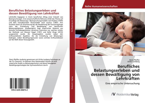 Produktbild: Berufliches Belastungserleben und dessen Bew&auml;ltigung von Lehrkr&auml;ften